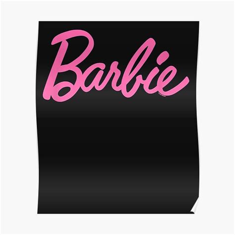 "Barbie classic pink logo" Poster for Sale by HydeeHagan | Redbubble