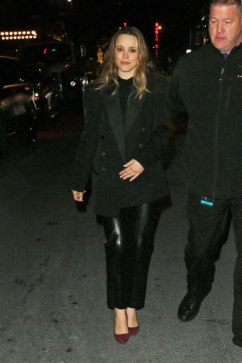 Rachel McAdams in All Black at "SNL" After Party in New York City 01/21 ...