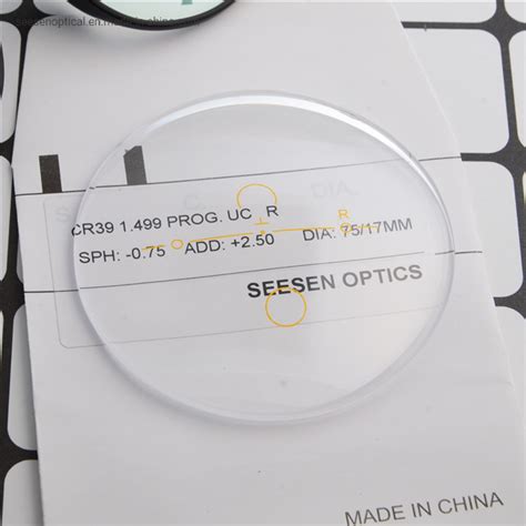 Multifocal Progressive Lenses Cr39 Progressive UC Lens Progressive Spectacle Progressive Lenses ...