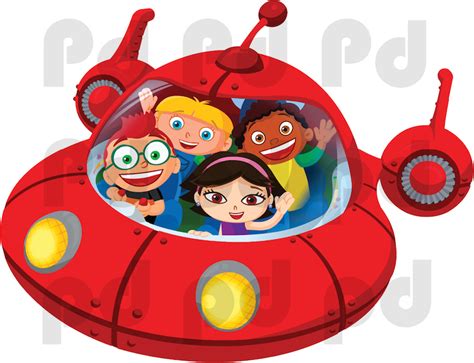 Little Einsteins Spaceship Wall Decal - Space Wall Decal Murals - Primedecals