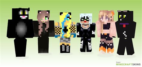 Black cat Minecraft Skins. Download for free at SuperMinecraftSkins