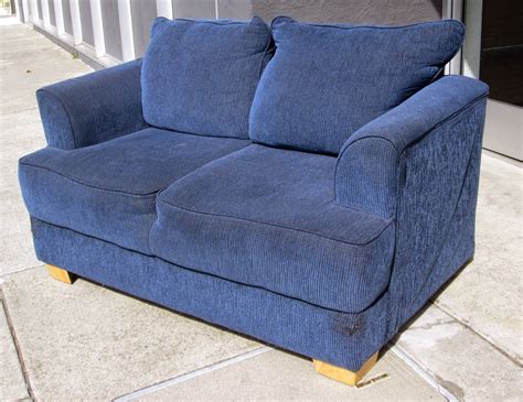 UHURU FURNITURE & COLLECTIBLES: SOLD Blue Loveseat - $50