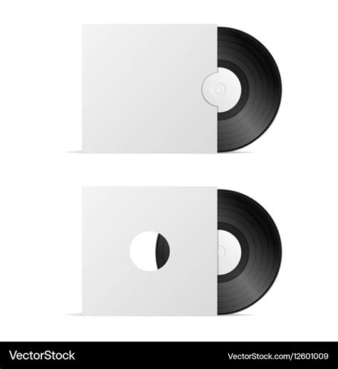 Vinyl record blank Royalty Free Vector Image - VectorStock