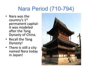 Nara and heian periods