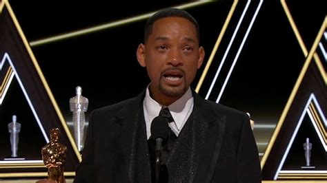 Will Smith Cries During Speech After Slapping Chris Rock at Oscars