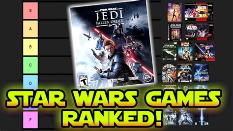 Ranking Star Wars Games from Worst To Best - Tier List! - YouTube