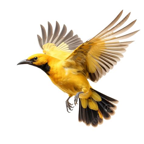 Eurasian Golden Oriole Against A Copy, Bird, Feathers, Wings PNG Transparent Image and Clipart ...