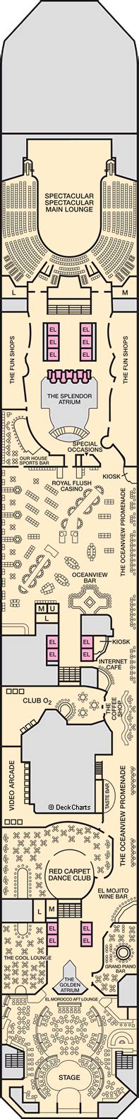 Carnival Splendor Deck Plans: Ship Layout, Staterooms & Map - Cruise Critic