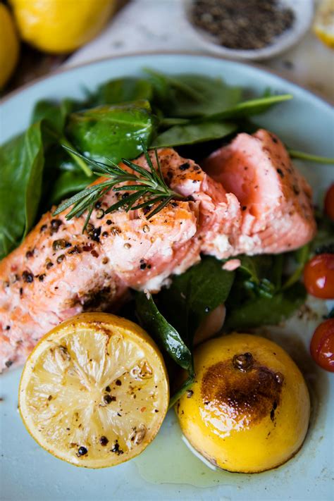 Grilled salmon food photography recipe idea | Royalty free photo - 415877