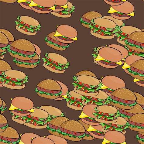 Cartoon Hamburger Wallpaper (66+ images)