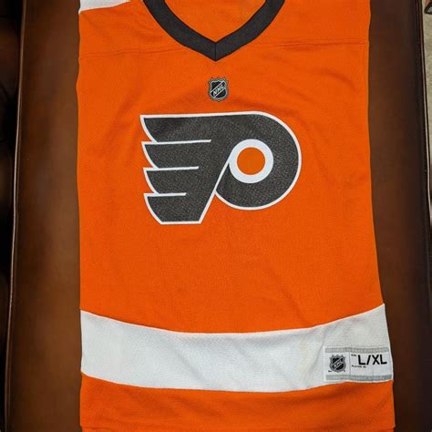 Youth NHL Philadelphia Flyers Orange Hockey Jersey... - Depop