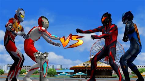 ULTRAMAN BELIAL & TREGEAR VS ULTRAMAN RIBUT V1 & REIGA - ULTRAMAN TAG ...