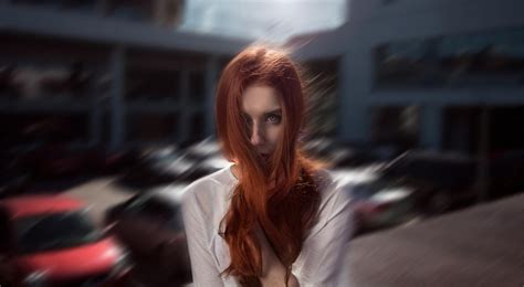 Wallpaper : face, women, redhead, model, portrait, fashion, motion blur ...