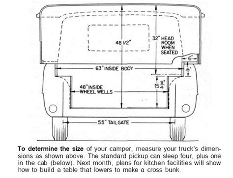 Compact Trailer Plan | Expandable Camper Plans for Pickup | Truck camper, Homemade camper, Camper