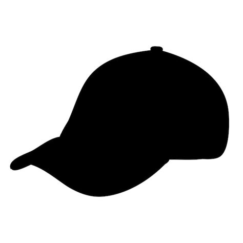 Premium Vector | Men's cap silhouette