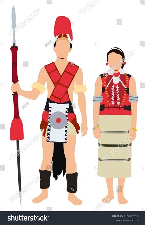 Naga Wedding Couple In Traditional Costume Of Nagaland,, 58% OFF