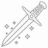 Dagger Emoji coloring page  ColouringPages sketch template