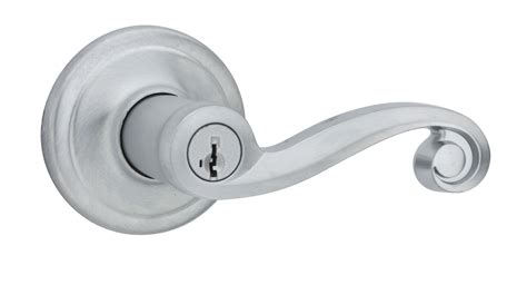 Kwikset 97402-729 Lido Entry Door Lever Featuring Smartkey Re-Key ...