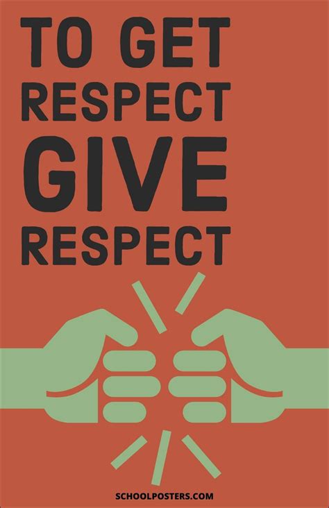 To Get Respect, Give Respect Poster | Good relationship quotes, Respect classroom, Quotes for ...