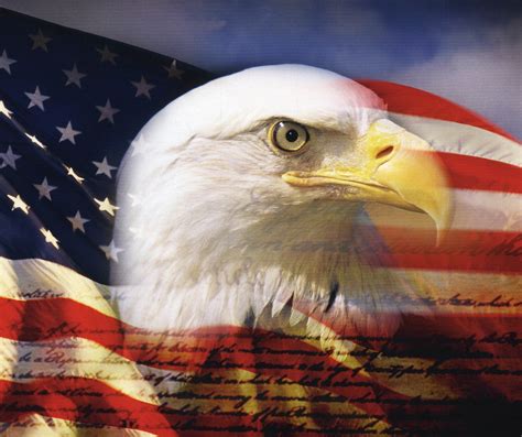 Patriotic Wallpaper USA Flag Eagle - WallpaperSafari