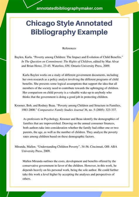 Chicago Style Annotated Bibliography Example