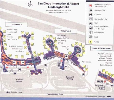 San Diego Airport Map Rental Car - Chicago Map