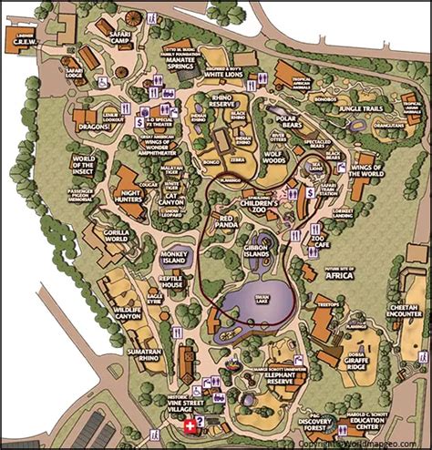 Cincinnati Zoo Map | Cincinnati Zoo Parking Map Pdf