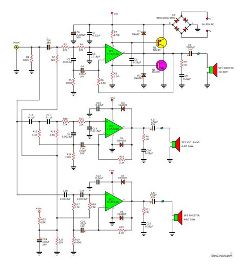 Tda2030 Amplifier Circuit Diagram Pcb : Tda2030 amplifier circuit ...