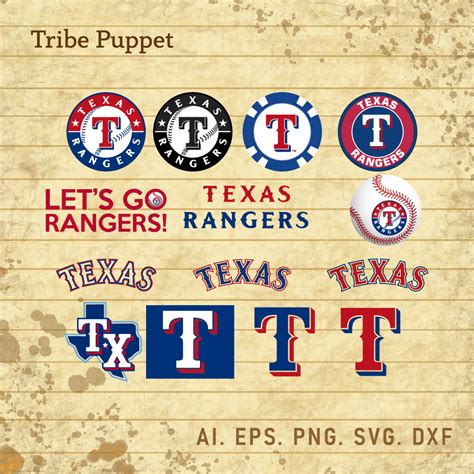 Texas Rangers Logo SVG - MasterBundles