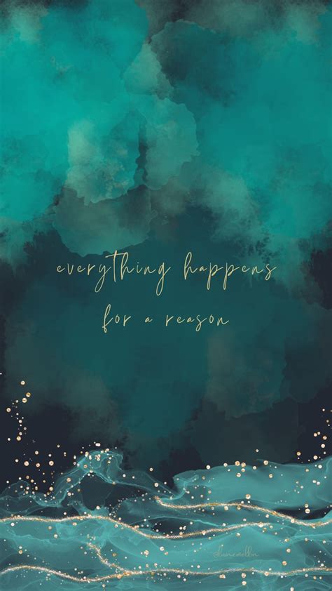 everything happens for a reason, aesthetic wallpapers, aesthetic quotes, manifesti… in 2024 ...