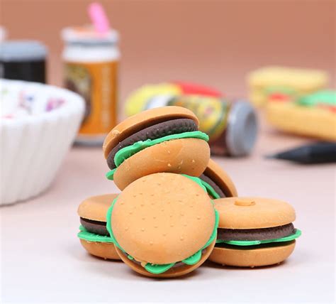 Pack of 6 Creative Food Erasers Student's Rubber - Etsy