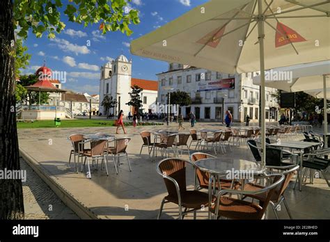 Montijo, town centre, Portugal Stock Photo - Alamy