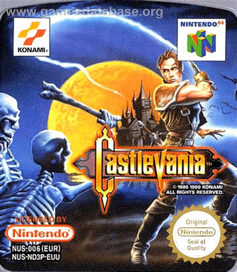 Castlevania - Nintendo N64 - Artwork - Cartridge Top