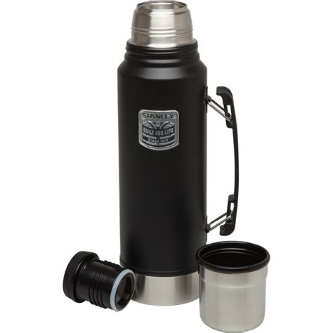 Stanley Classic 1.1 qt SS Vacuum Bottle, Black Badged Coffee Thermos ...