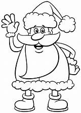 Santa Coloring Pages For Kids Printable sketch template