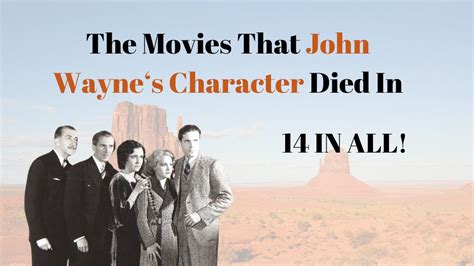 The Movies John Wayne Died In - YouTube