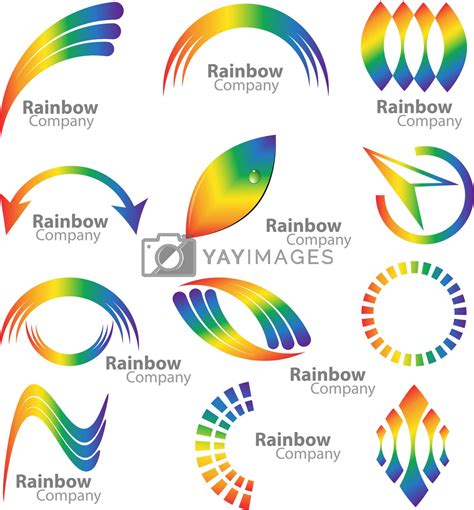 Rainbow logo vector collection by Mysteriousman Vectors & Illustrations ...