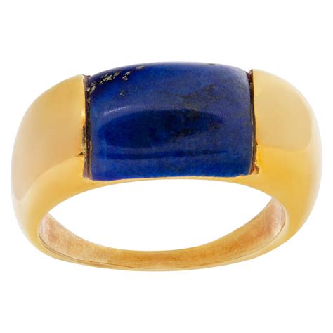 Ring with Lapis lazuli in 18k gold | Gray & Sons Jewelers