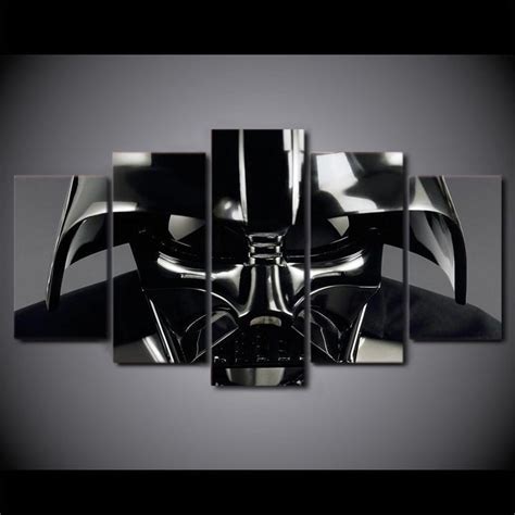 Star Wars 1: Darth Vader Movie – 5 Panel Canvas Art Wall Decor – Canvas Storm