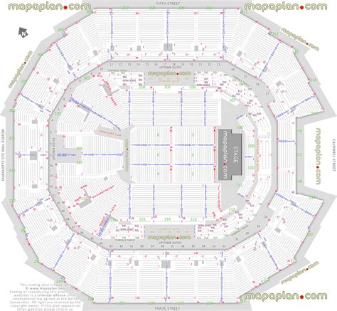 Charlotte Spectrum Center seating chart - Detailed seat & row numbers ...