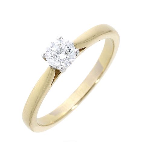 18K Diamond Solitaire Engagement Ring - Fallers - Fallers.ie - Fallers Jewellers Galway