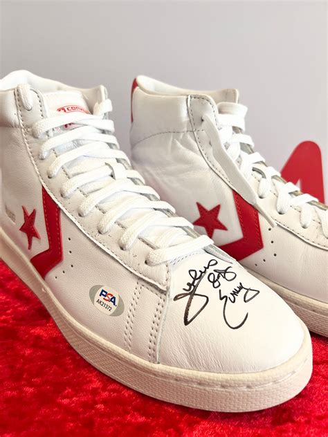 Lot Detail EARLY 1980'S BOB LANIER GAME WORN AND SIGNED CONVERSE ALL ...