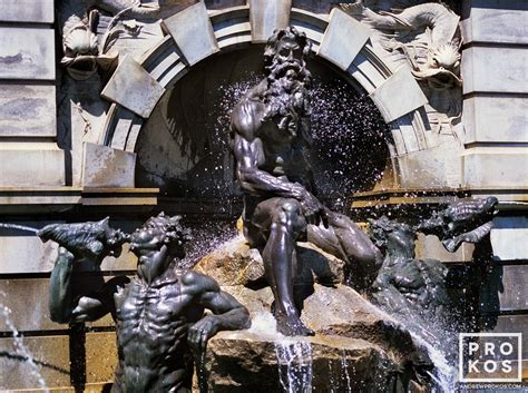 Library of Congress Neptune Fountain I - Fine Art Photo by Andrew Prokos