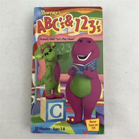 VHS Barney Barneys Abcs and 123s VHS, 2000 - Etsy Israel