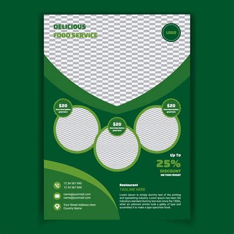 Green Stylish Modern Food Poster 830845 Vector Art at Vecteezy