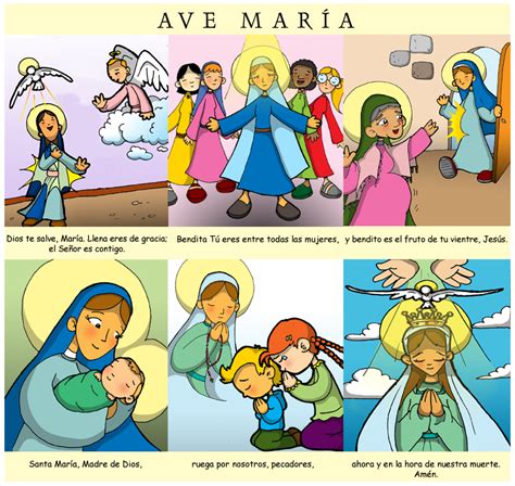 Dibujos para catequesis: AVE MARÍA