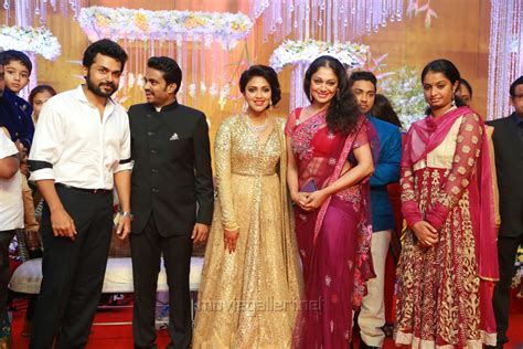 Picture 718339 | Karthi, Shobana @ Actress Amala Paul Director Vijay Wedding Reception Stills ...