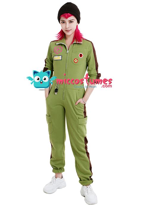 Danganronpa Costume - Kazuichi Souda Cosplay | Bright Green-yellow Jumpsuit for Sale