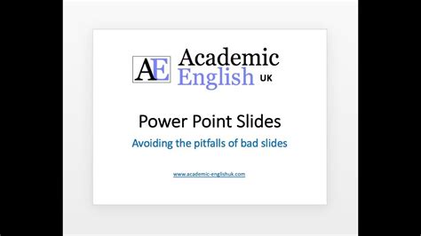 Academic Presentation Slides - improve your PPT slides. - YouTube