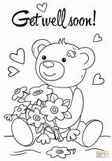 Cute Get Well Soon coloring Page  Free Printable Coloring Pages sketch template